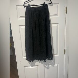 Elegant Black Lace Skirt